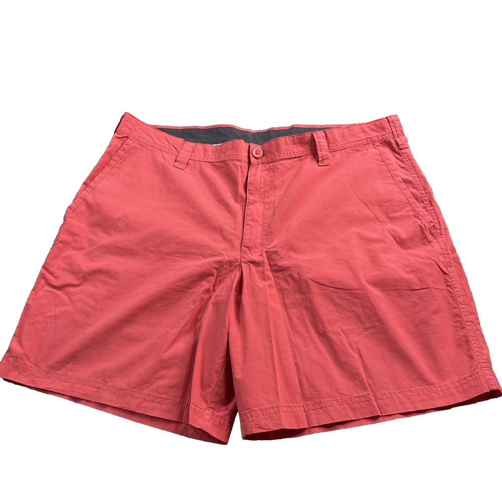 Columbia Shorts Men Size 40"x8" Salmon Pink‎ Outdoor Hike Golf Beach 100% Cotton